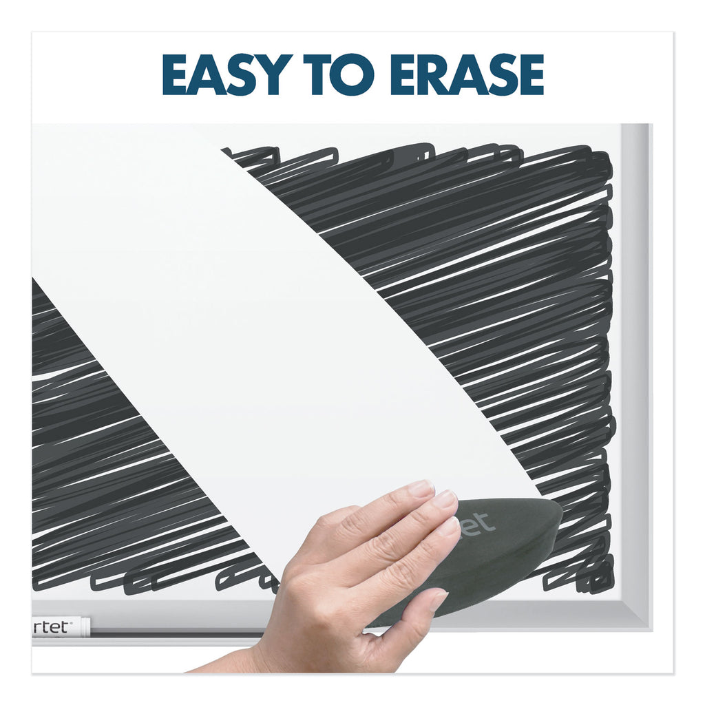 Classic Series Porcelain Magnetic Dry Erase Board, 60 x 36, White Surface, Silver Aluminum Frame - 