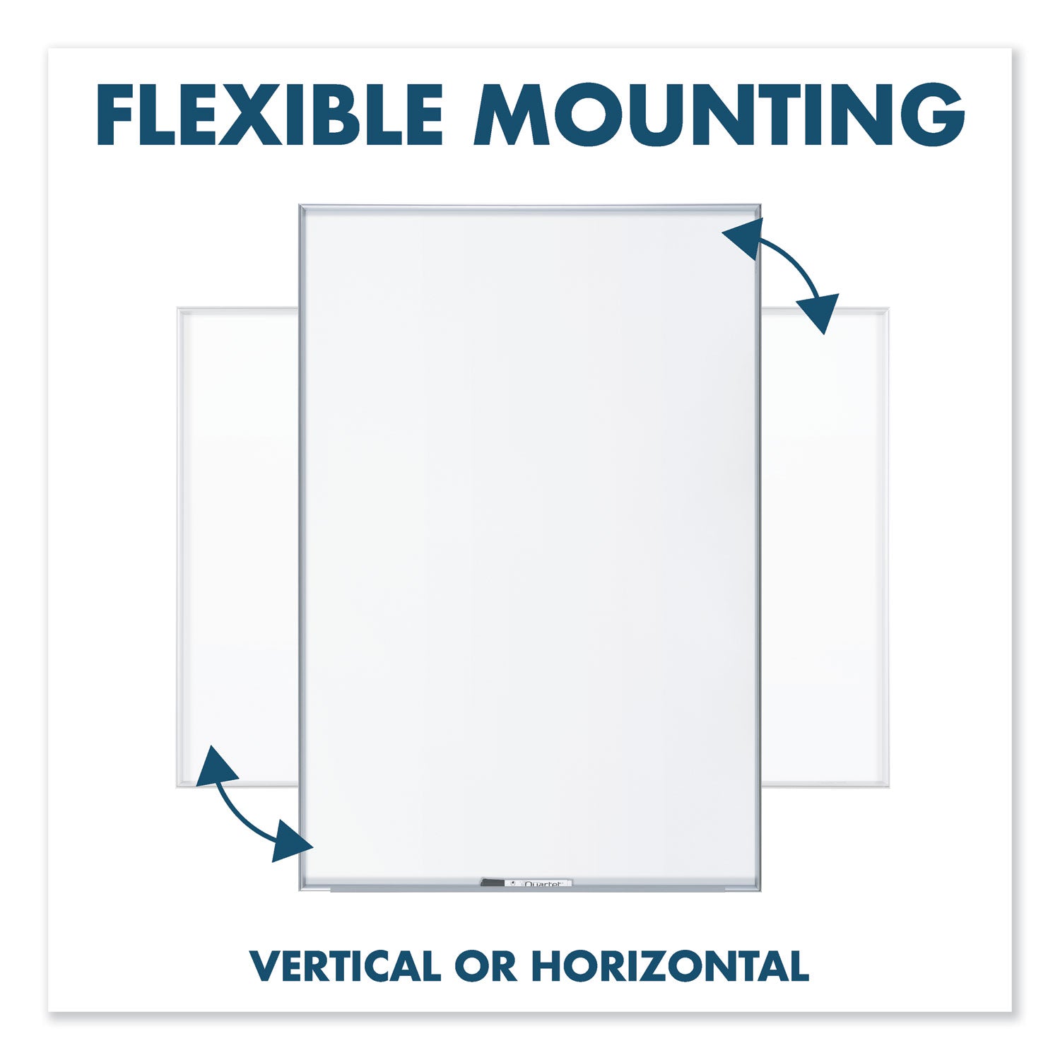fusion-nano-clean-magnetic-whiteboard-48-x-36-white-surface-silver-aluminum-frame_qrtna4836f - 8