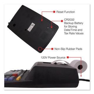EL2196BL Two-Color Printing Calculator, Black/Red Print, 3.7 Lines/Sec - 