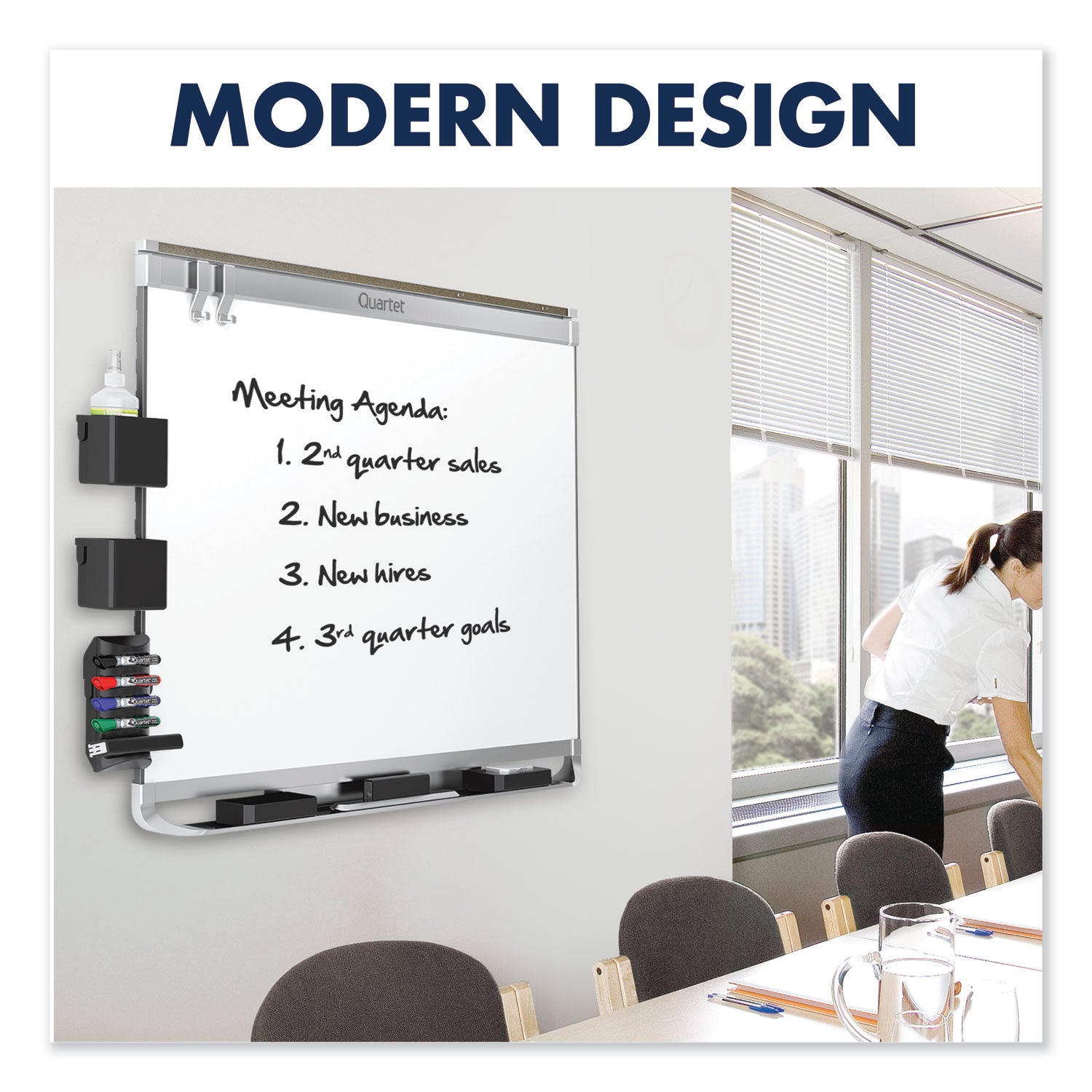 Prestige 2 DuraMax Magnetic Porcelain, 48 x 36, White Surface, Mahogany Fiberboard/Plastic Frame