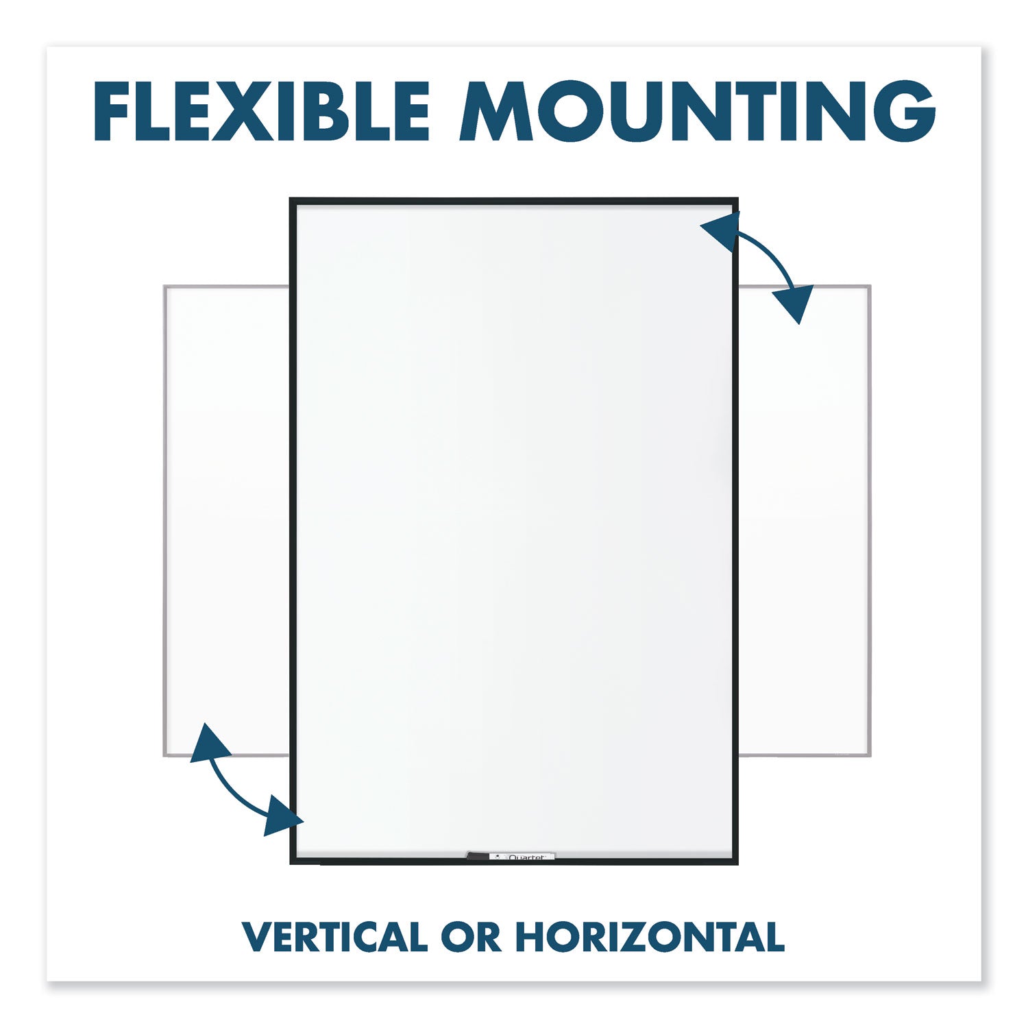 fusion-nano-clean-magnetic-whiteboard-48-x-36-white-surface-black-aluminum-frame_qrtna4836fb - 6