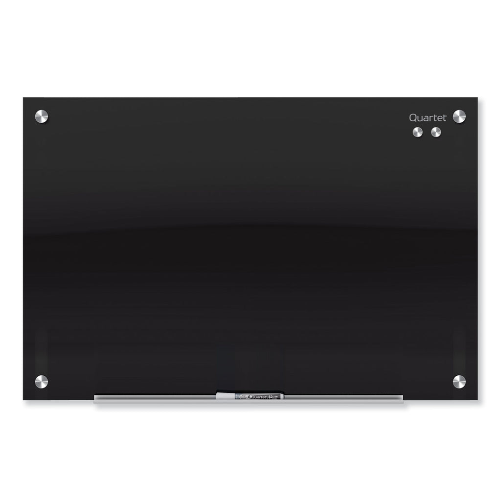 Infinity Glass Marker Board, 96 x 48, Black Surface