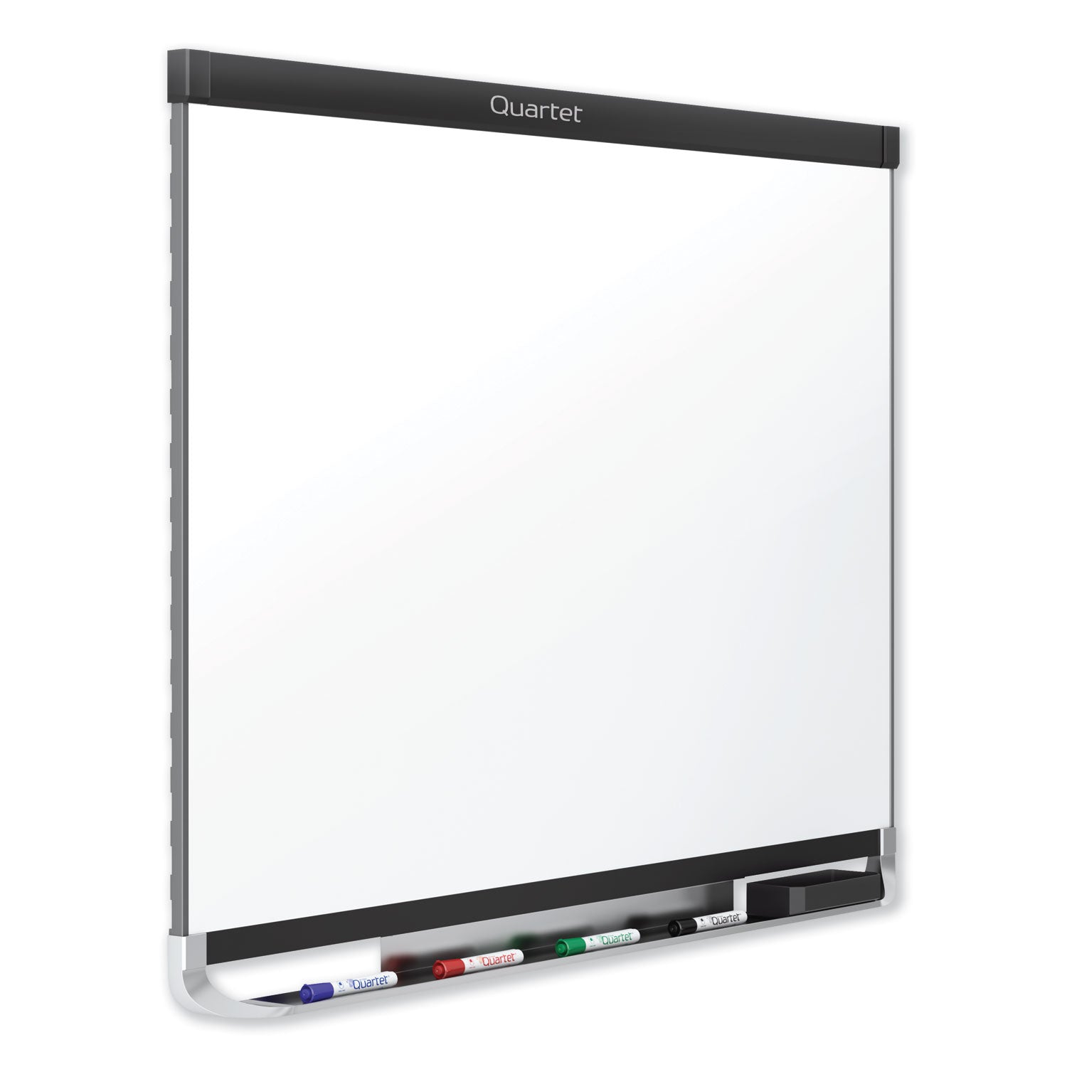 Prestige 2 DuraMax Magnetic Porcelain, 96 x 48, White Surface, Black Aluminum/Plastic Frame - 