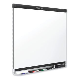 Prestige 2 DuraMax Magnetic Porcelain, 96 x 48, White Surface, Black Aluminum/Plastic Frame - 