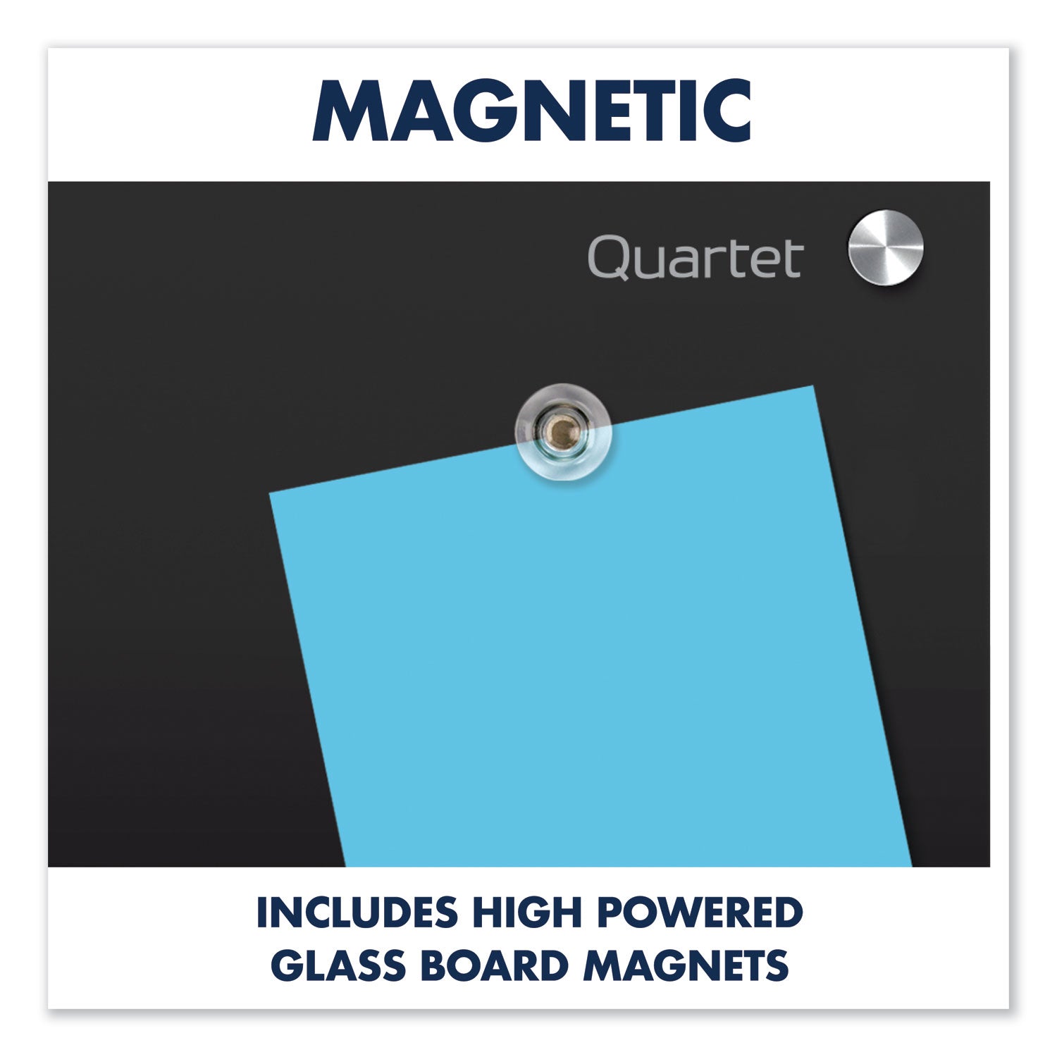 Infinity Glass Marker Board, 96 x 48, Black Surface