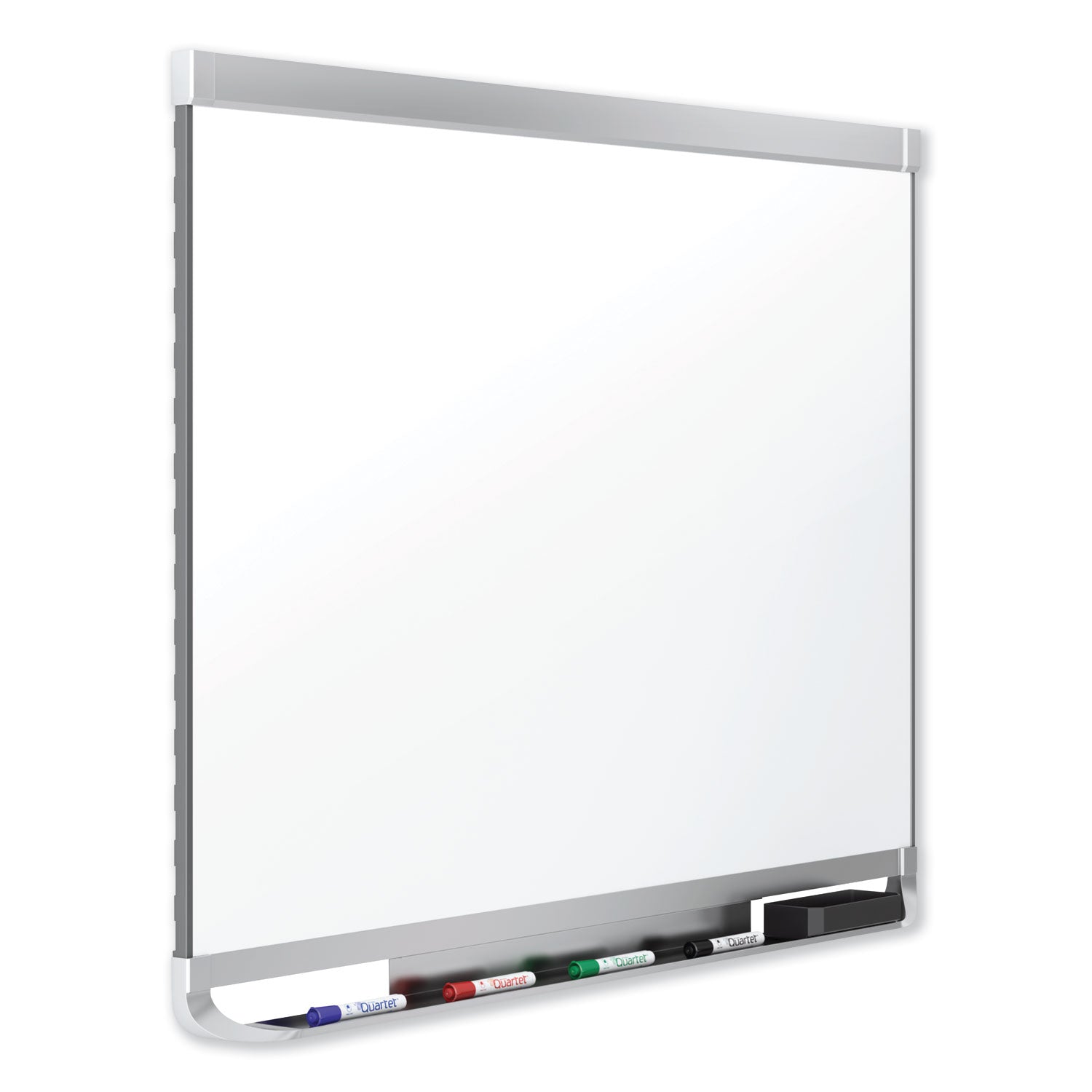 Prestige 2 DuraMax Magnetic Porcelain, 48 x 36, White Surface, Silver Aluminum/Plastic Frame - 