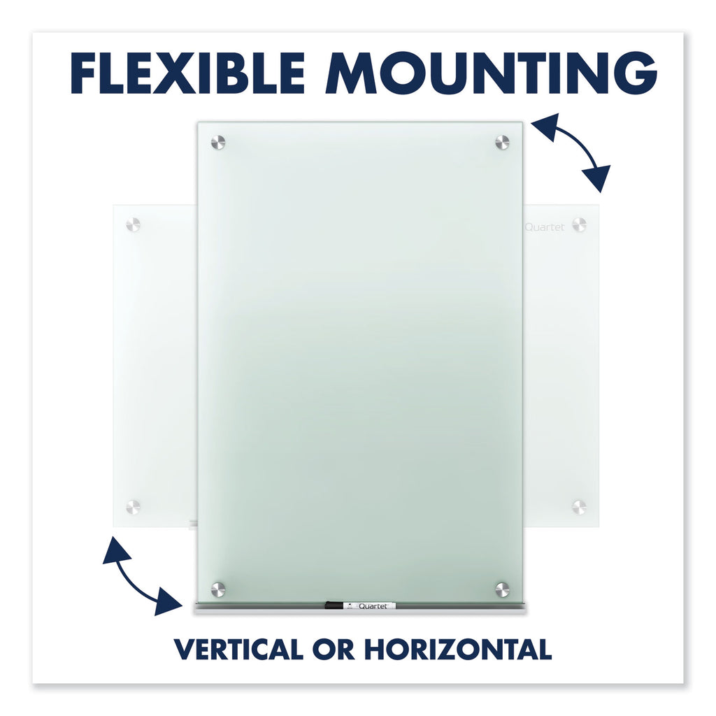 Infinity Glass Marker Board, 36 x 24, Frosted Surface
