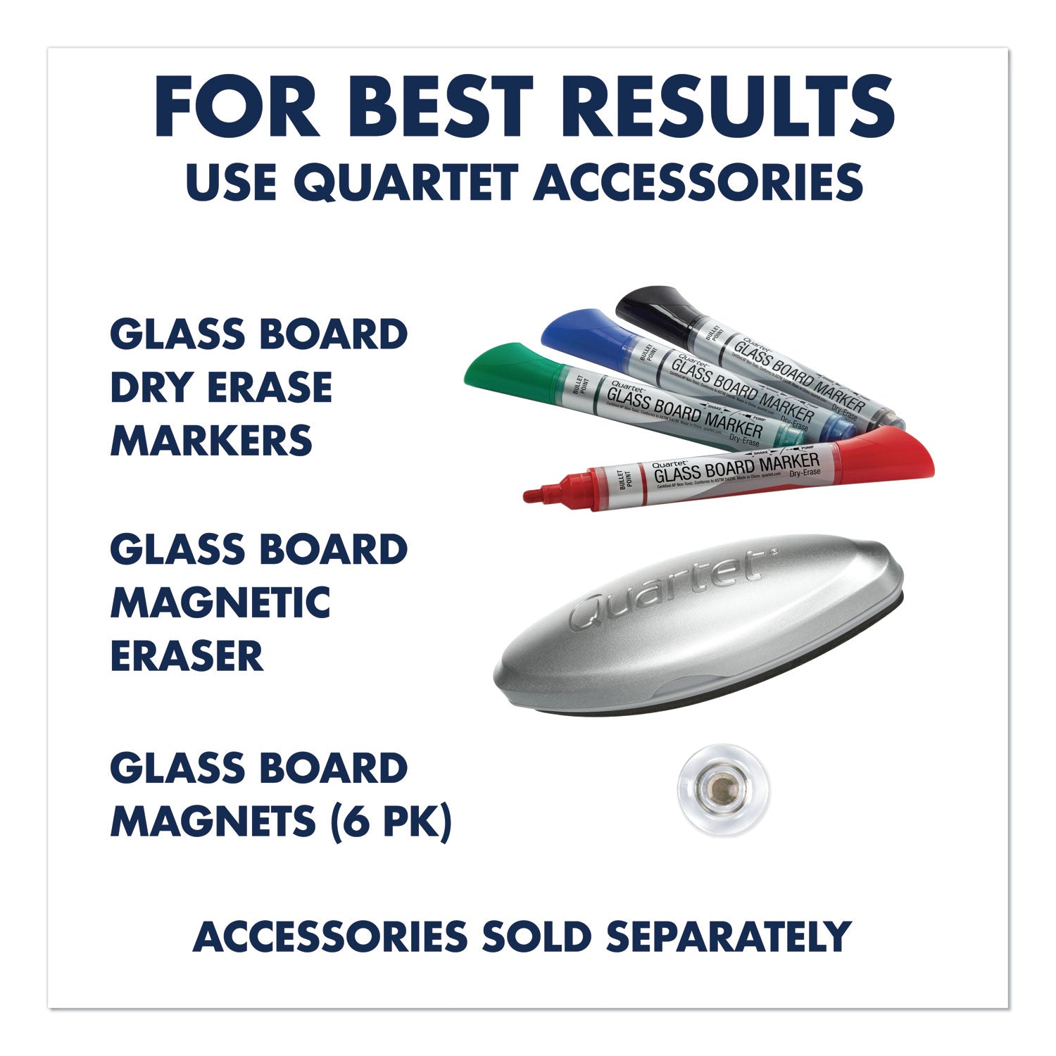 Infinity Magnetic Glass Calendar Board, One Month, 48 x 36, White Surface - 