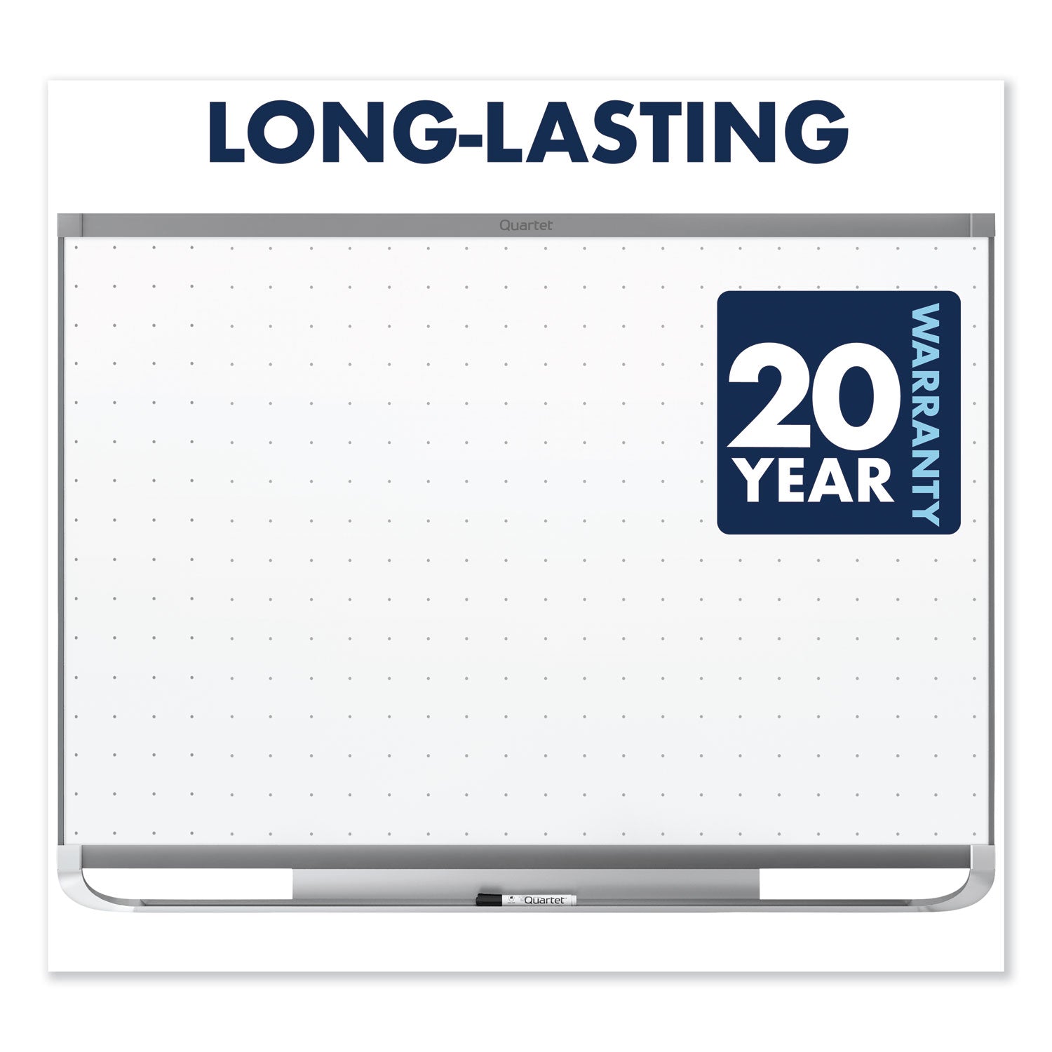 Prestige 2 Magnetic Total Erase Whiteboard, 48 x 36, White Surface, Graphite Fiberboard/Plastic Frame - 