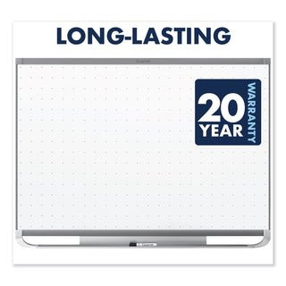 Quartet Prestige 2 Total Erase Magnetic Whiteboard - 96" (8 ft) Width x 48" (4 ft) Height - White Surface - Graphite Frame - Horizontal - Magnetic - 1 Each - 4