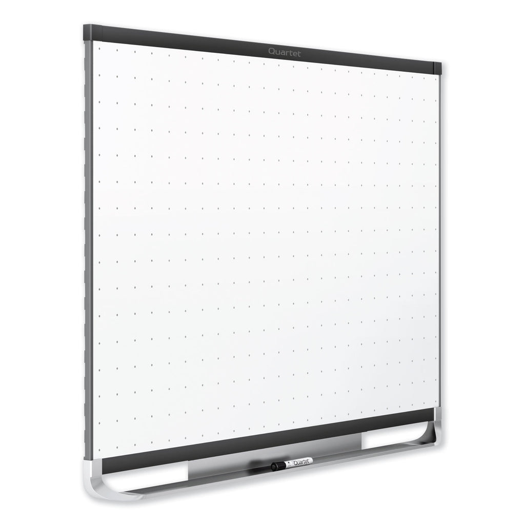 Quartet Prestige 2 Total Erase Magnetic Whiteboard - 48" (4 ft) Width x 36" (3 ft) Height - White Surface - Black Aluminum Frame - Horizontal - Magnetic - 1 Each - 4