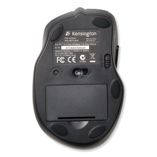 Pro Fit Full-Size Wireless Mouse, 2.4 GHz Frequency/30 ft Wireless Range, Right Hand Use, Black - 