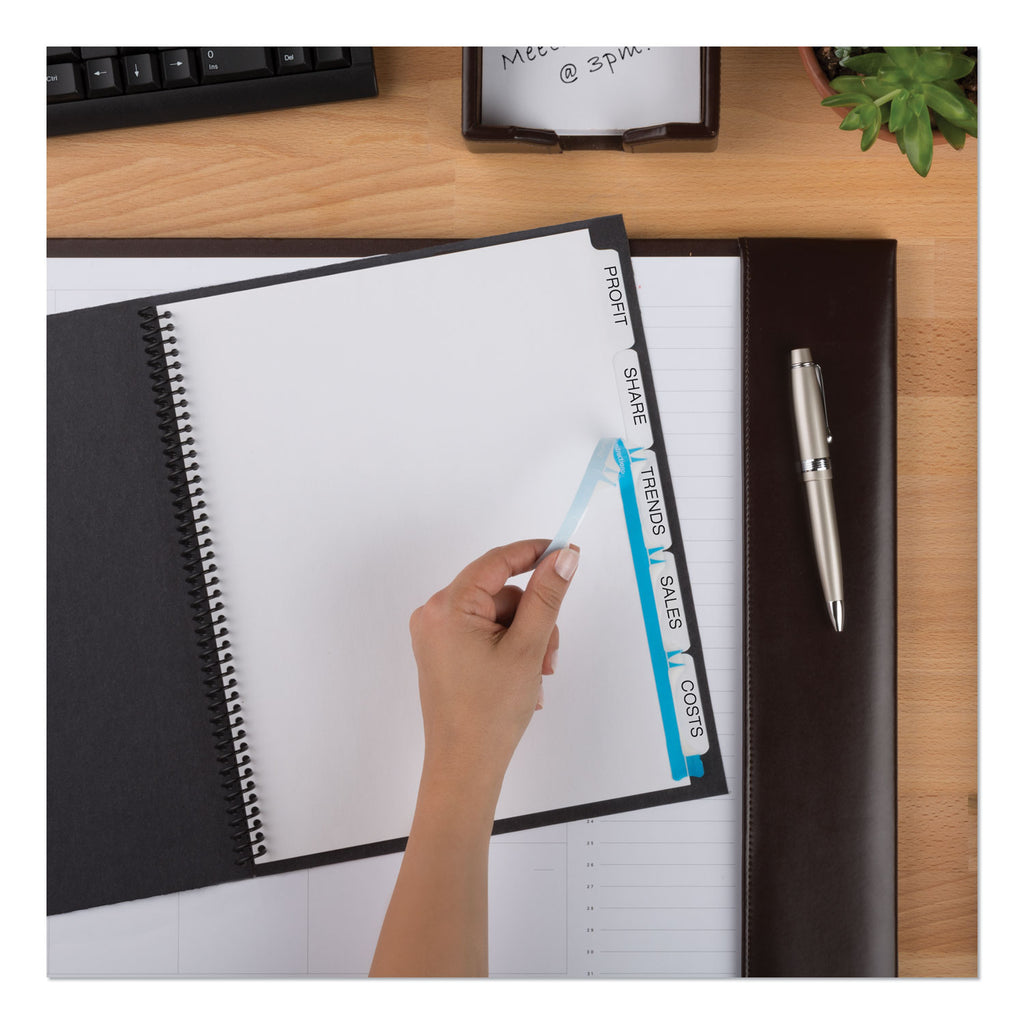 Print and Apply Index Maker Clear Label Unpunched Dividers, 5-Tab, 11 x 8.5, White, 25 Sets