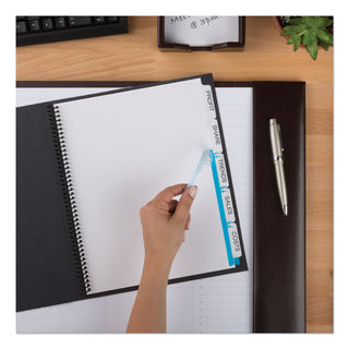 Print and Apply Index Maker Clear Label Unpunched Dividers, 5-Tab, 11 x 8.5, White, 25 Sets