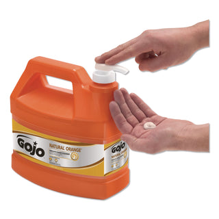 NATURAL ORANGE Smooth Hand Cleaner, Citrus Scent, 1 gal Pump Dispenser, 4/Carton