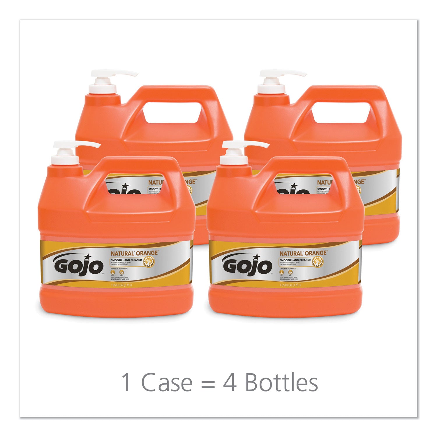 natural-orange-smooth-hand-cleaner-citrus-scent-1-gal-pump-dispenser-4-carton_goj094504 - 3