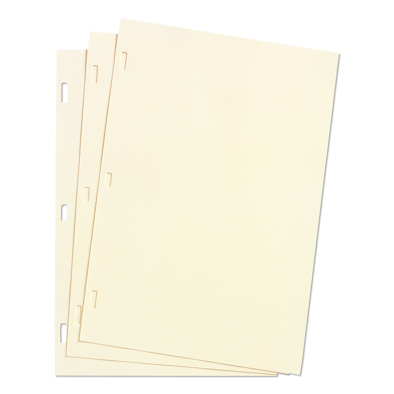 Looseleaf Minute Book Ledger Sheets, 11 x 8.5, Ivory, Loose Sheet, 100/Box