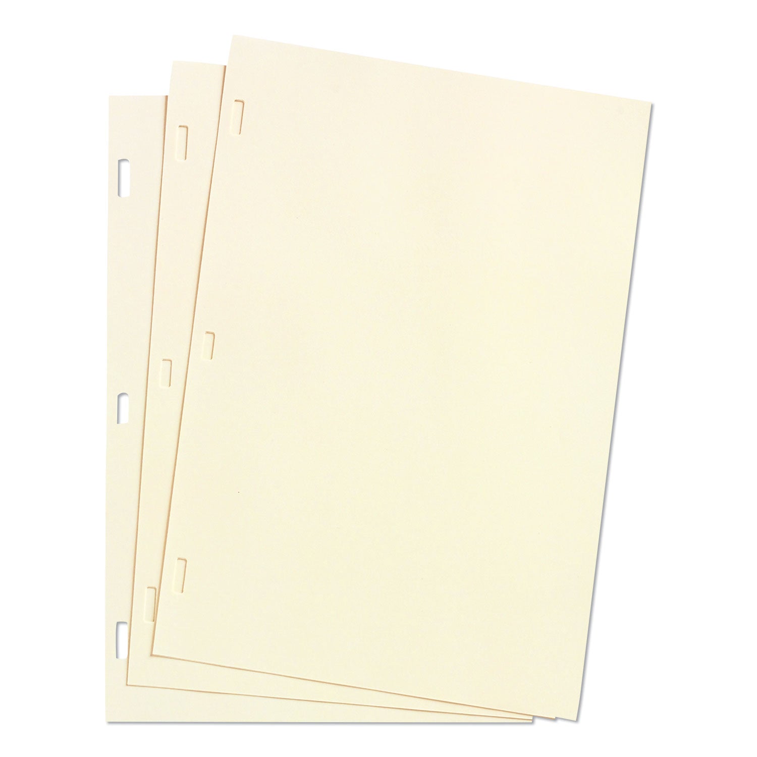 Looseleaf Minute Book Ledger Sheets, 11 x 8.5, Ivory, Loose Sheet, 100/Box - 