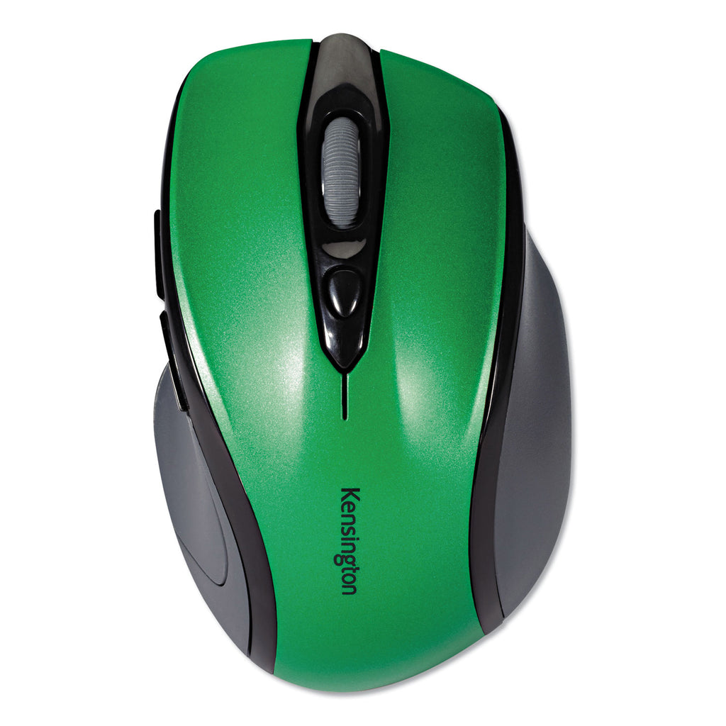 Pro Fit Mid-Size Wireless Mouse, 2.4 GHz Frequency/30 ft Wireless Range, Right Hand Use, Emerald Green - 