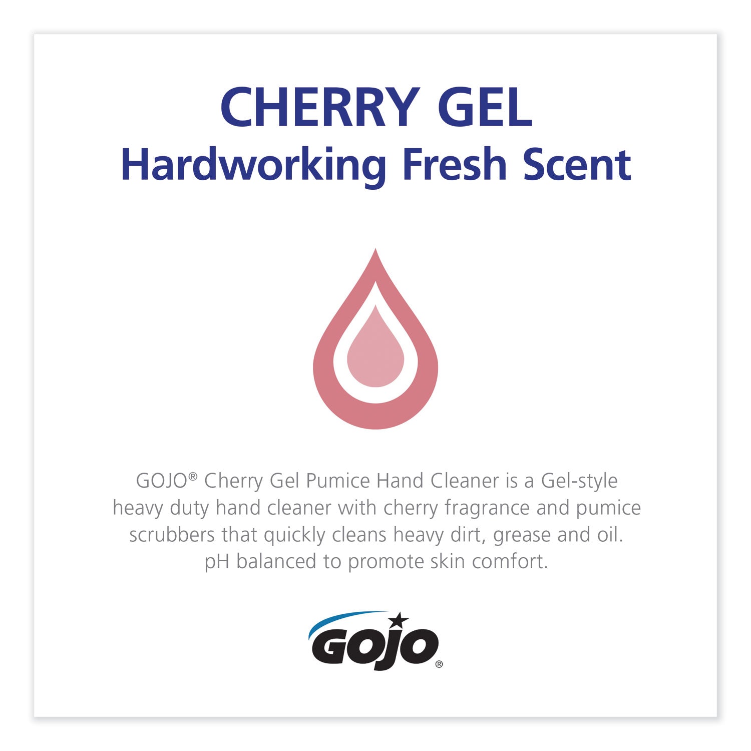 cherry-gel-pumice-hand-cleaner-cherry-scent-1-gal-bottle-2-carton_goj235802 - 3