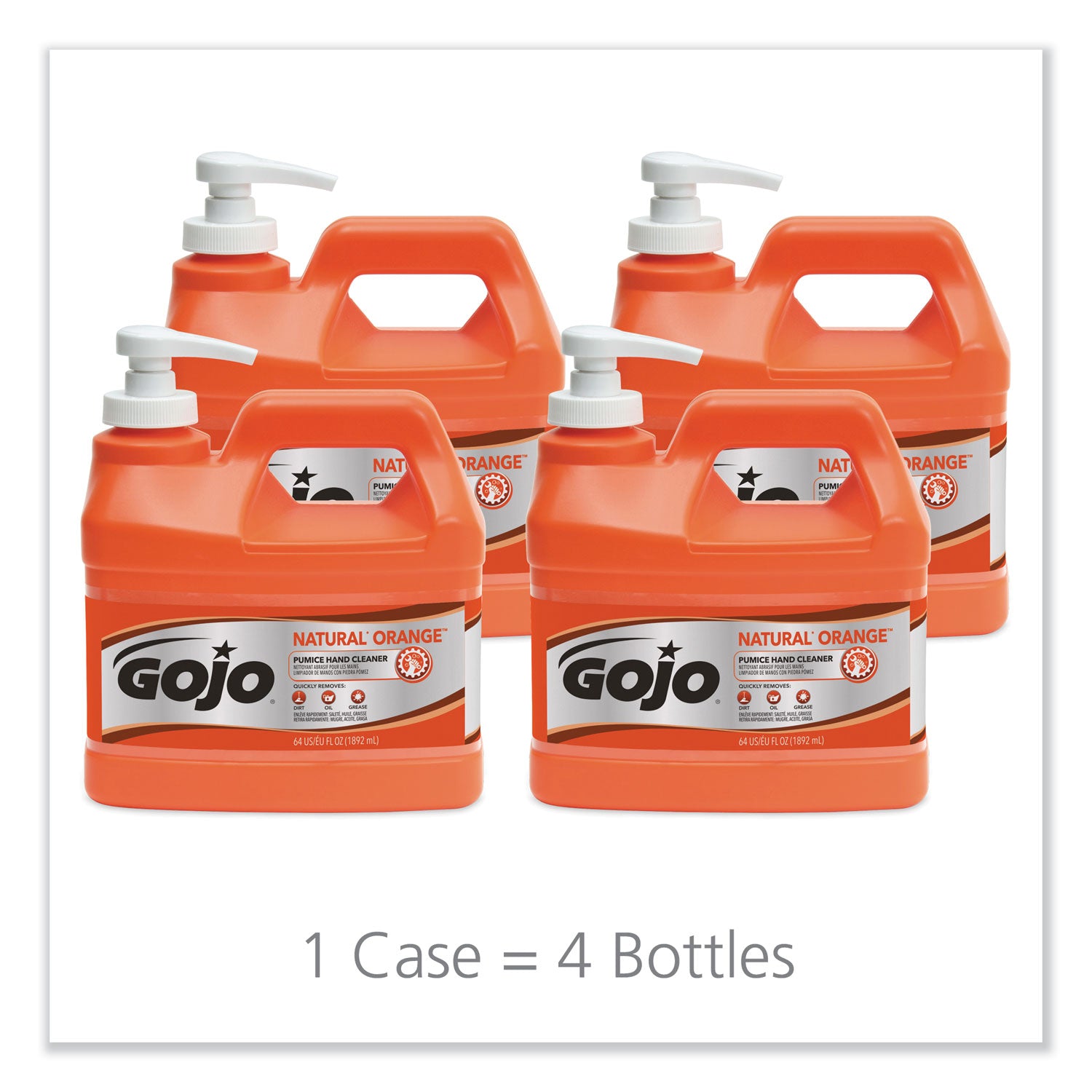 natural-orange-pumice-hand-cleaner-citrus-05-gal-pump-bottle-4-carton_goj095804 - 2