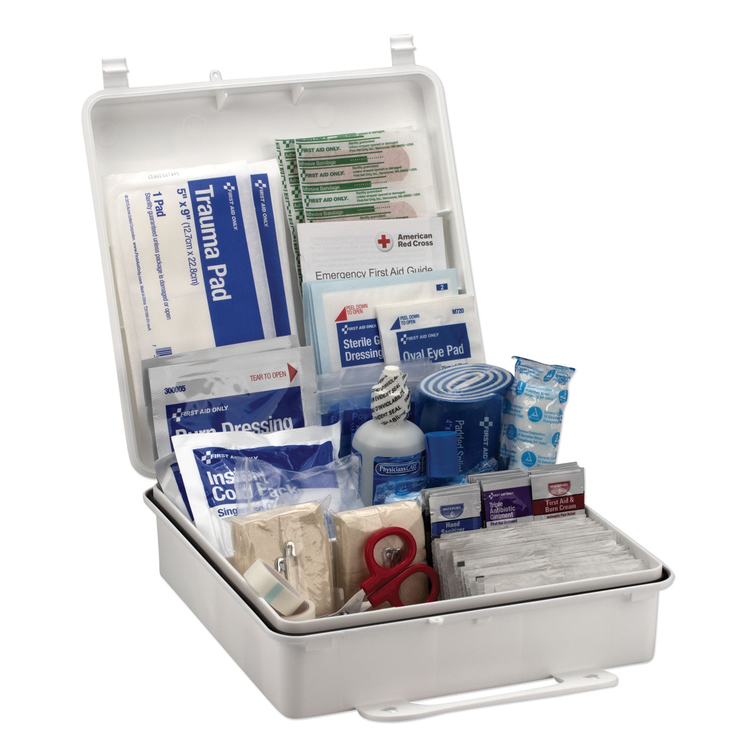bulk-ansi-2015-compliant-class-b-type-iii-first-aid-kit-for-50-people-199-pieces-plastic-case_fao90566 - 2