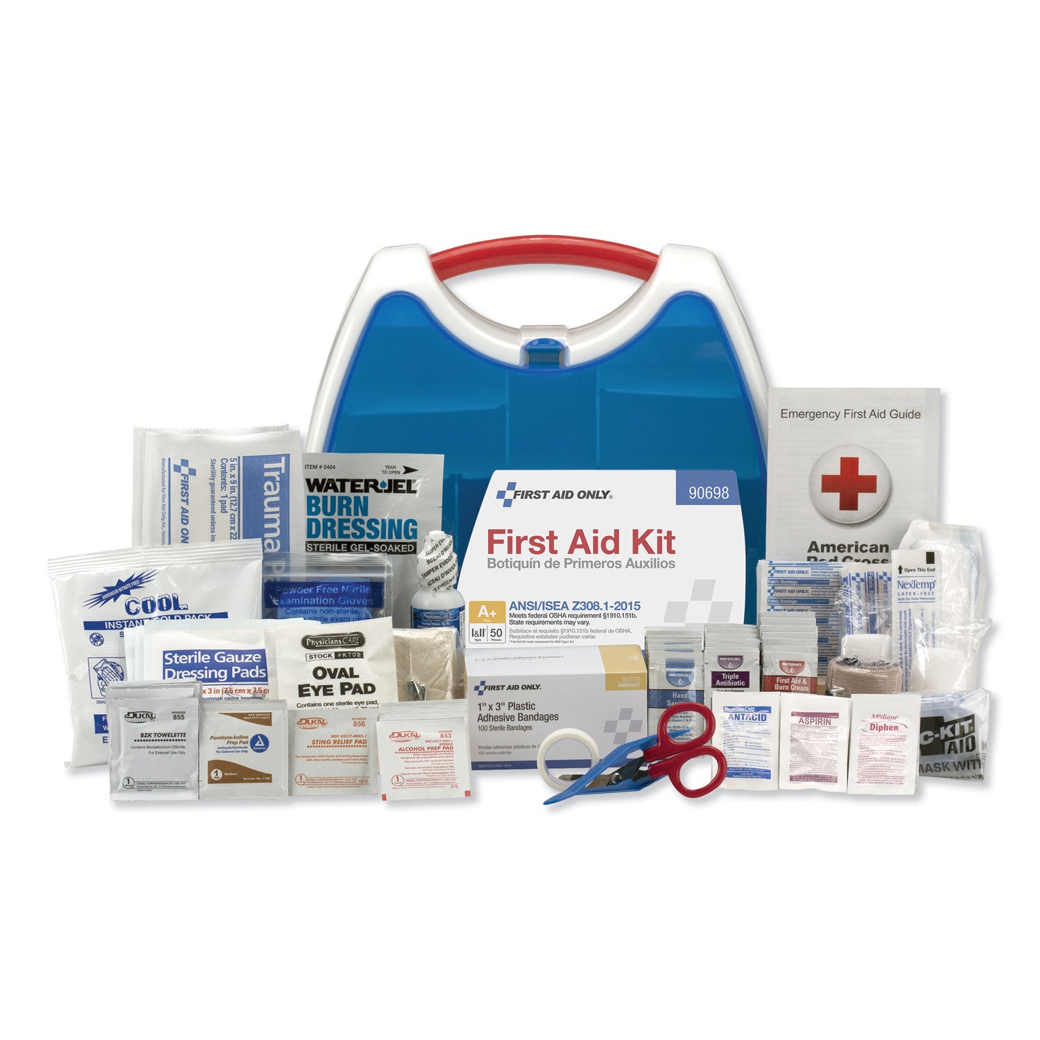 readycare-first-aid-kit-for-50-people-ansi-a+-238-pieces-plastic-case_fao90698 - 1