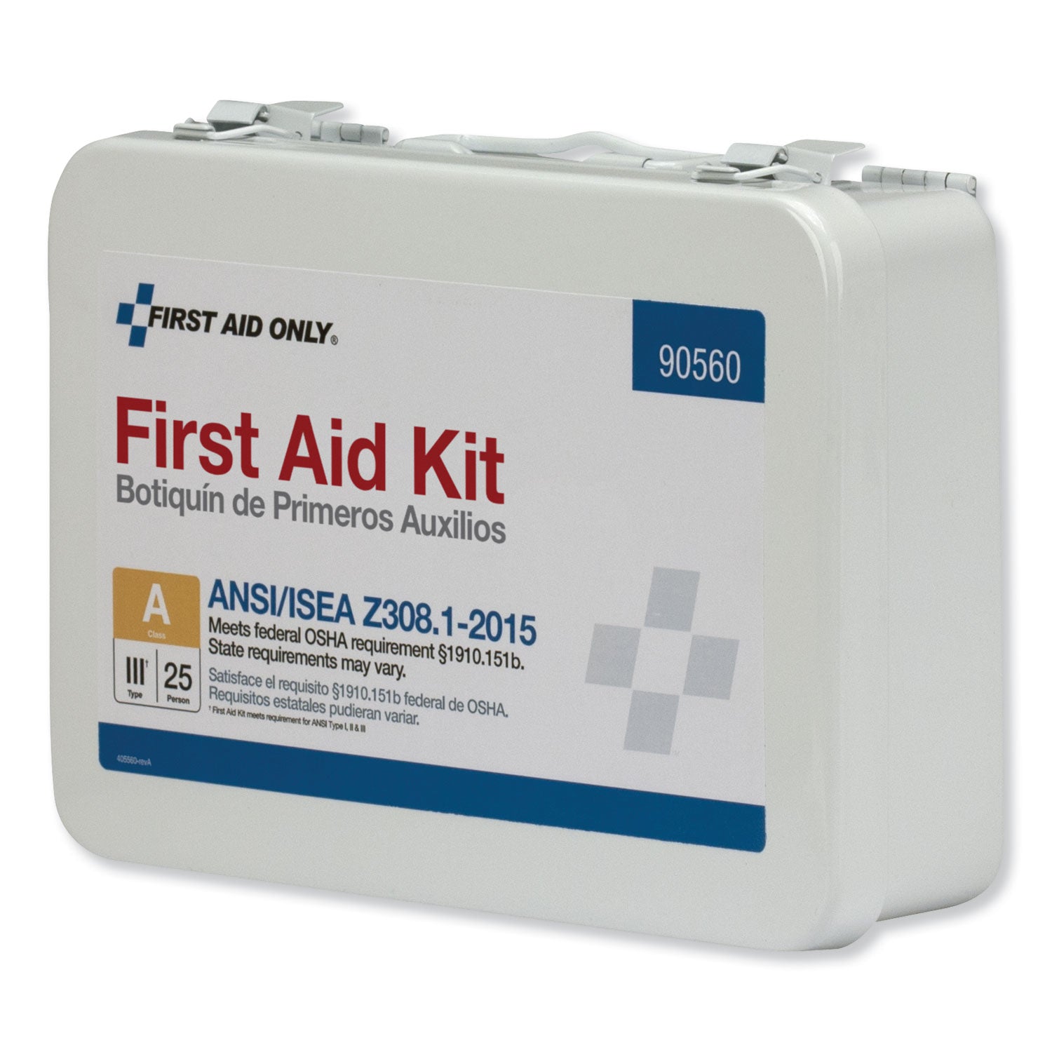 ansi-class-a-25-person-bulk-first-aid-kit-for-25-people-89-pieces-metal-case_fao90560 - 2