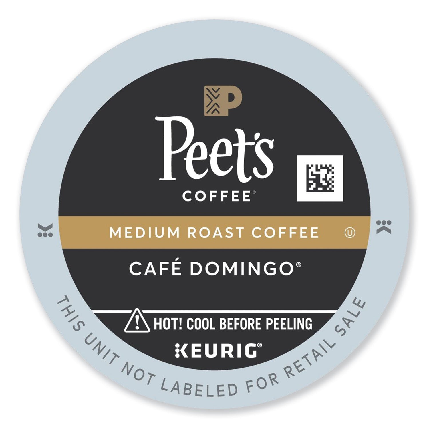 Peet's Coffee K-Cup Cafe Domingo Coffee - Compatible with Keurig Brewer - Medium - 22 / Box