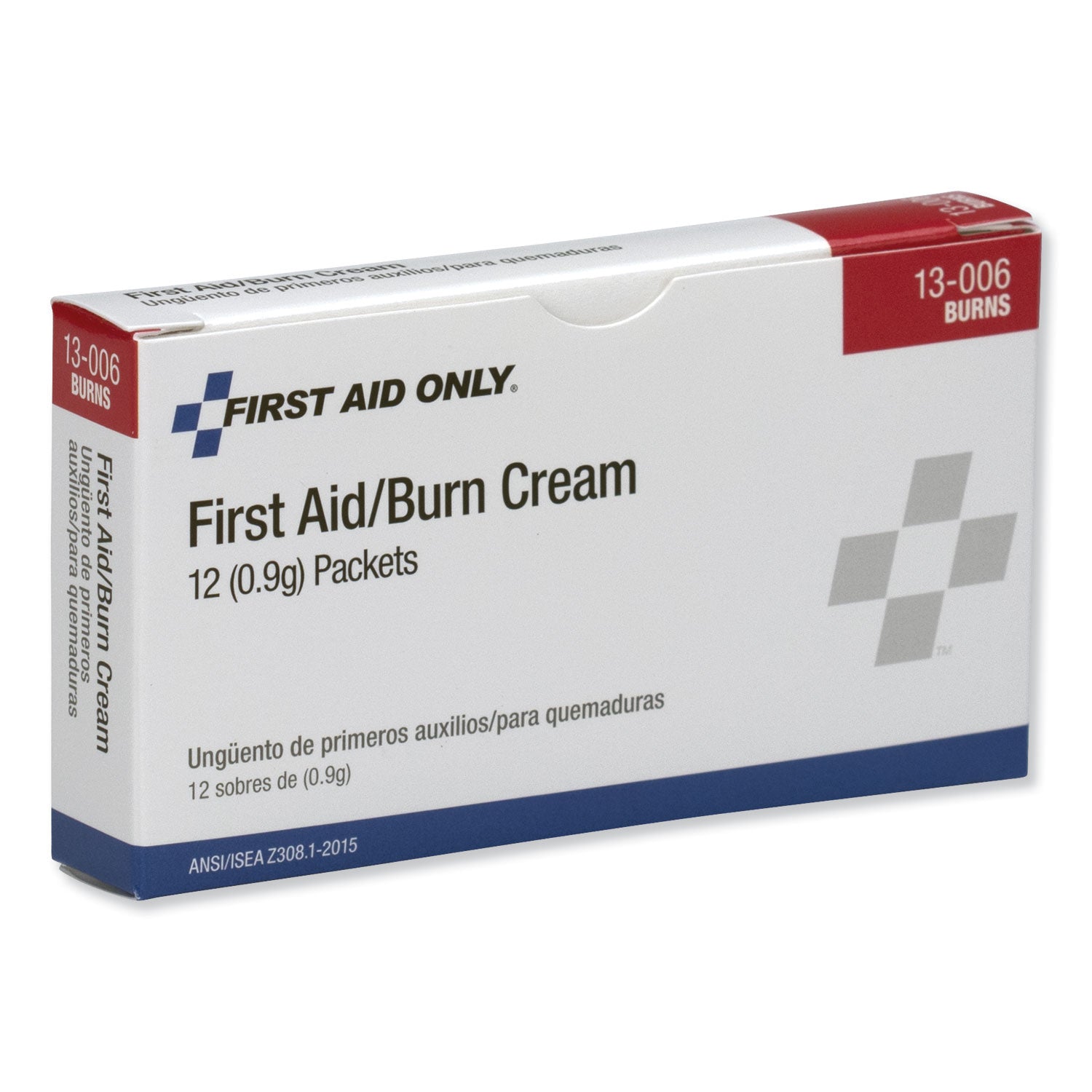 First Aid Kit Refill Burn Cream Packets, 0.1 g Packet, 12/Box - 