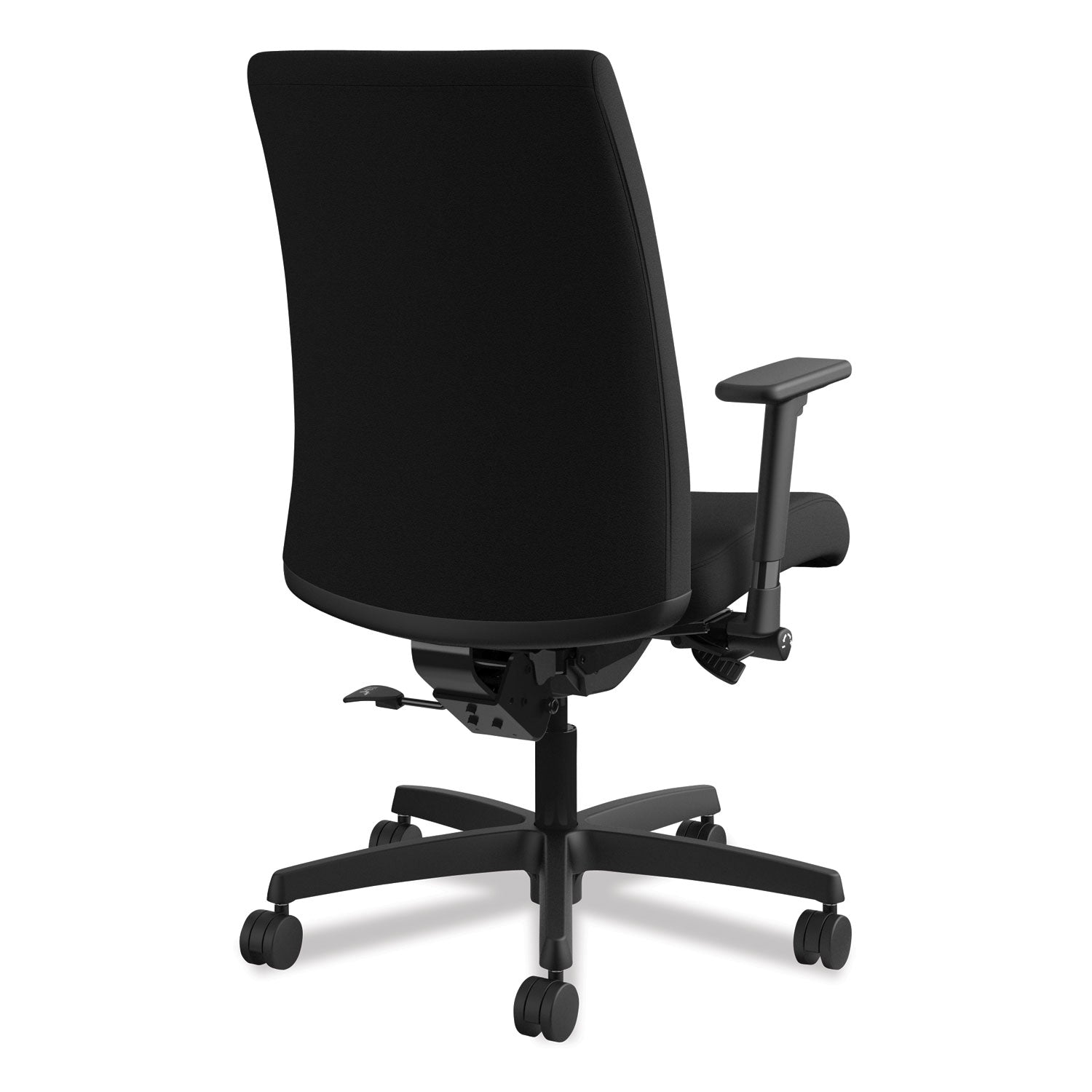 Ignition Series Mid-Back Work Chair, Supports Up to 300 lb, 17" to 22" Seat Height, Black - 6