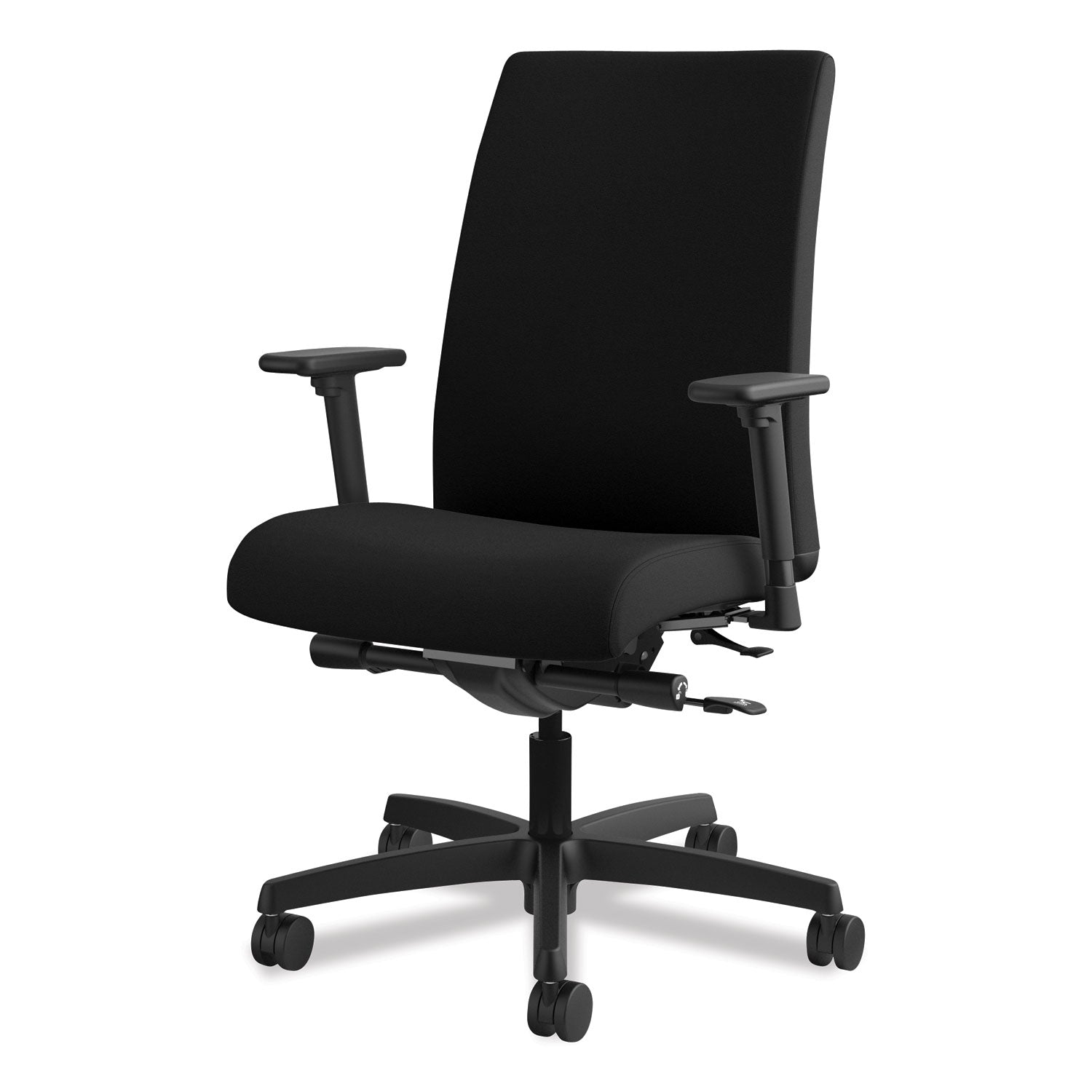 Ignition Series Mid-Back Work Chair, Supports Up to 300 lb, 17" to 22" Seat Height, Black - 3