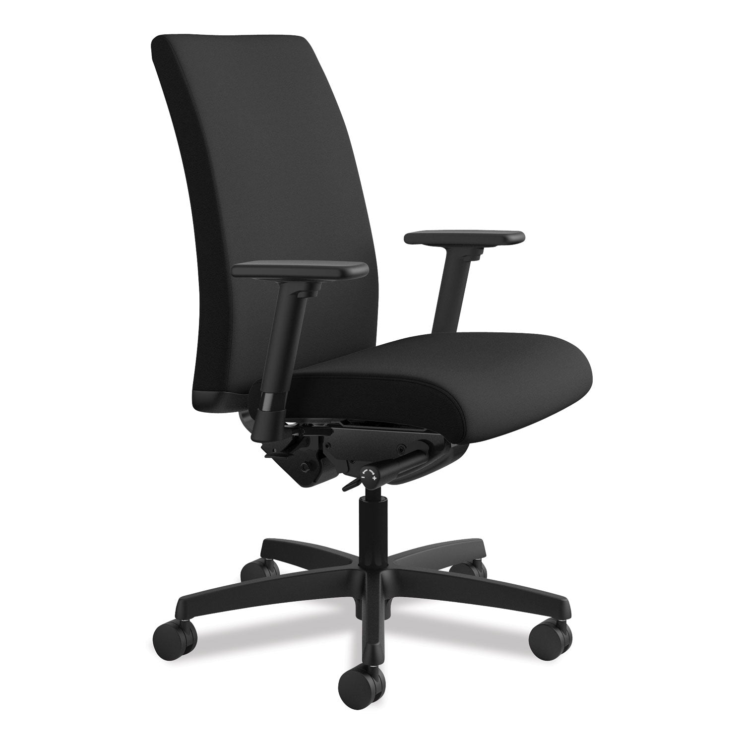 Ignition Series Mid-Back Work Chair, Supports Up to 300 lb, 17" to 22" Seat Height, Black - 2