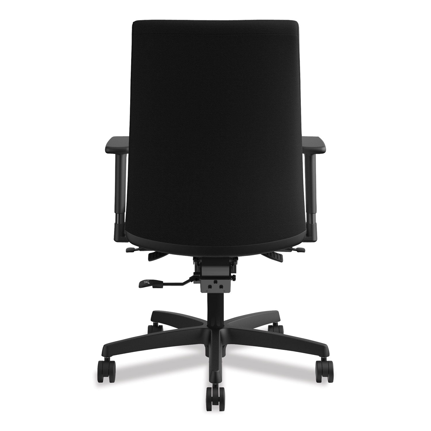 Ignition Series Mid-Back Work Chair, Supports Up to 300 lb, 17" to 22" Seat Height, Black - 7