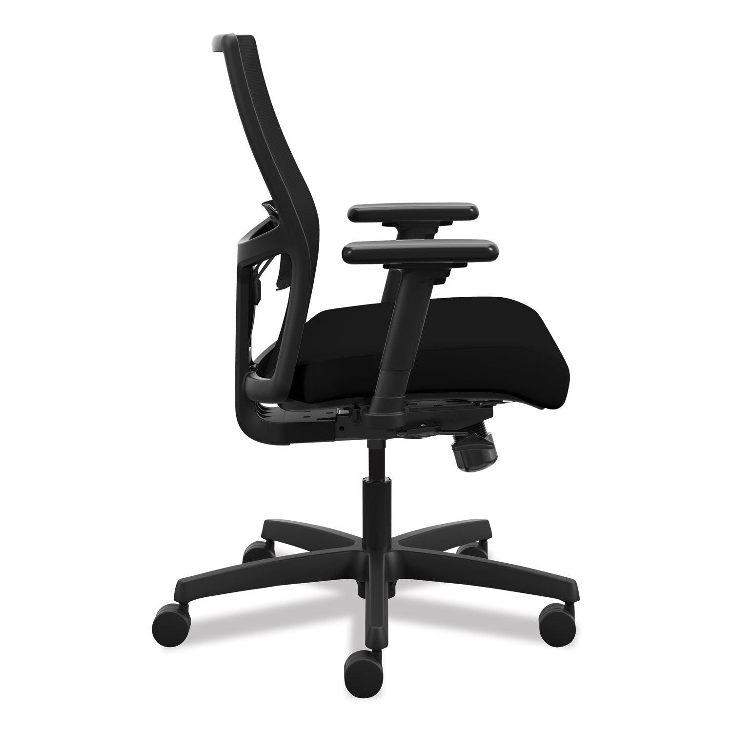 ignition-20-4-way-stretch-low-back-mesh-task-chair-supports-up-to-300-lb-1675-to-2125-seat-height-black_honitlmk1mc10b - 3
