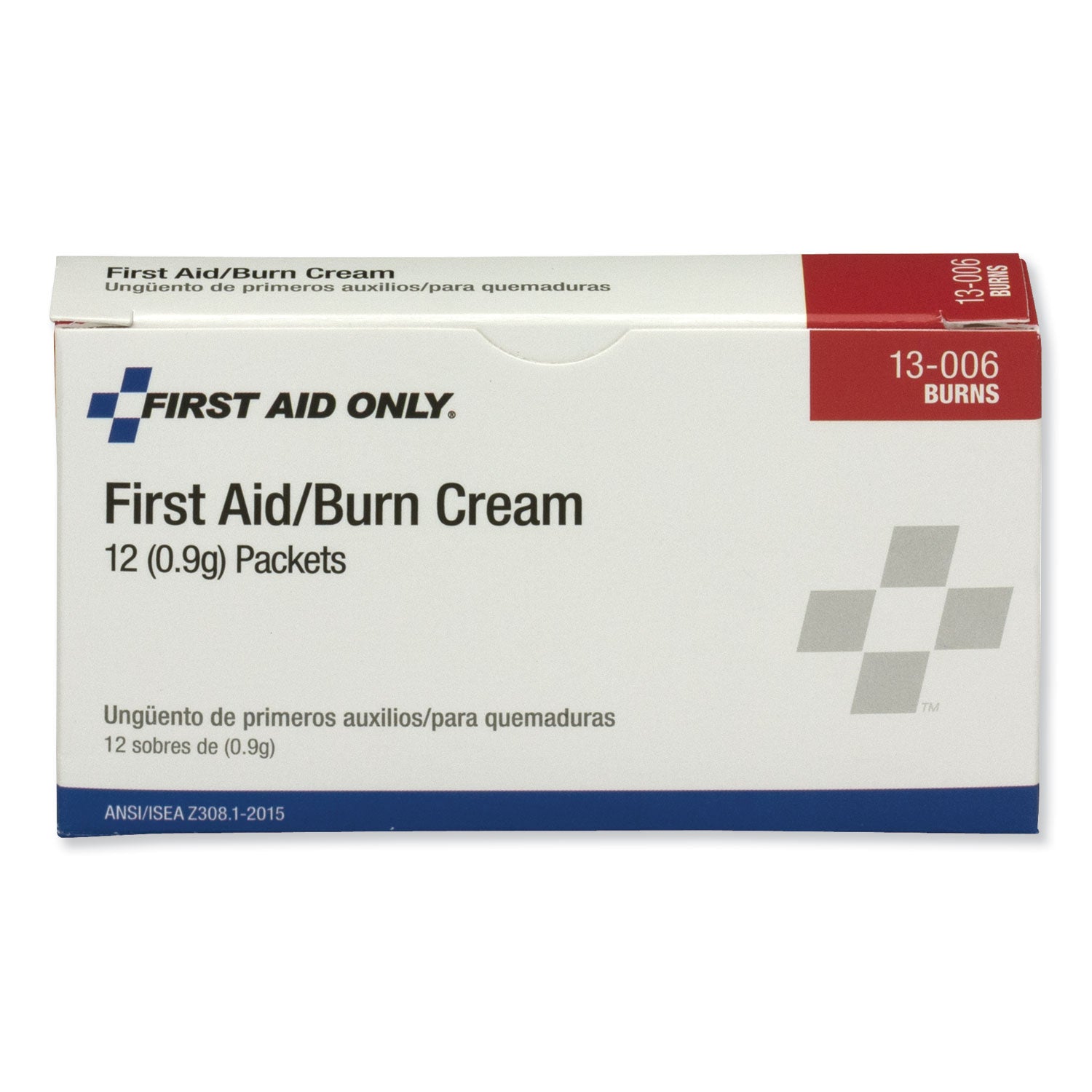 First Aid Kit Refill Burn Cream Packets, 0.1 g Packet, 12/Box - 