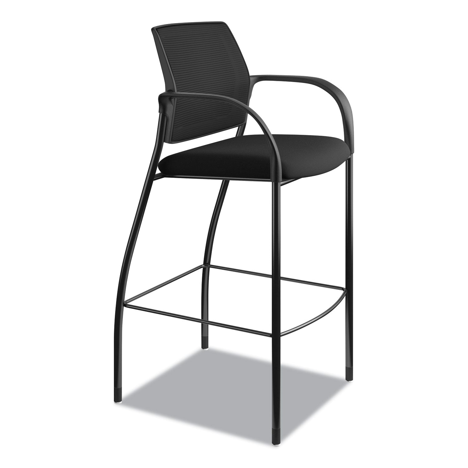 ignition-20-ilira-stretch-mesh-back-cafe-height-stool-supports-up-to-300-lb-31-high-seat-black-seat-back-black-base_honic108imcu10 - 2