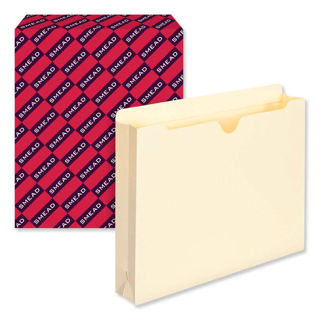 Manila File Jackets, 2-Ply Straight Tab, Letter Size, Manila, 50/Box - 