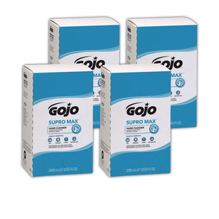 SUPRO MAX Hand Cleaner, Unscented, 2,000 mL Pouch, 4/Carton