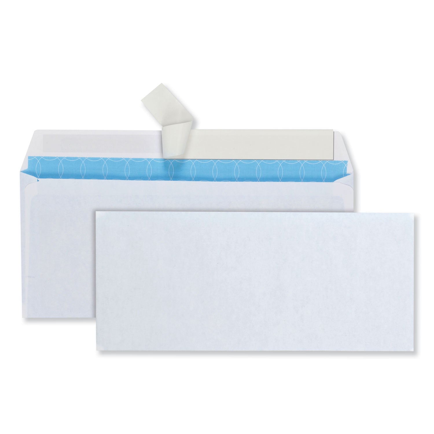 Security Envelope, #10, Commercial Flap, Redi-Strip Adhesive Closure, 4.13 x 9.5, White, 500/Box - 