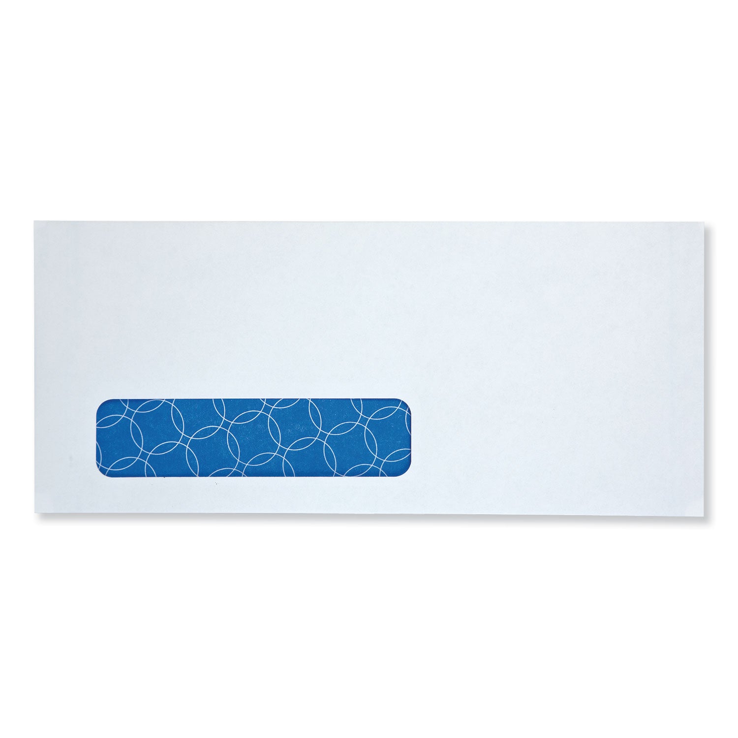 Security Envelope, Address Window, #10, Commercial Flap, Redi-Strip Adhesive Closure, 4.13 x 9.5, White, 500/Box - 