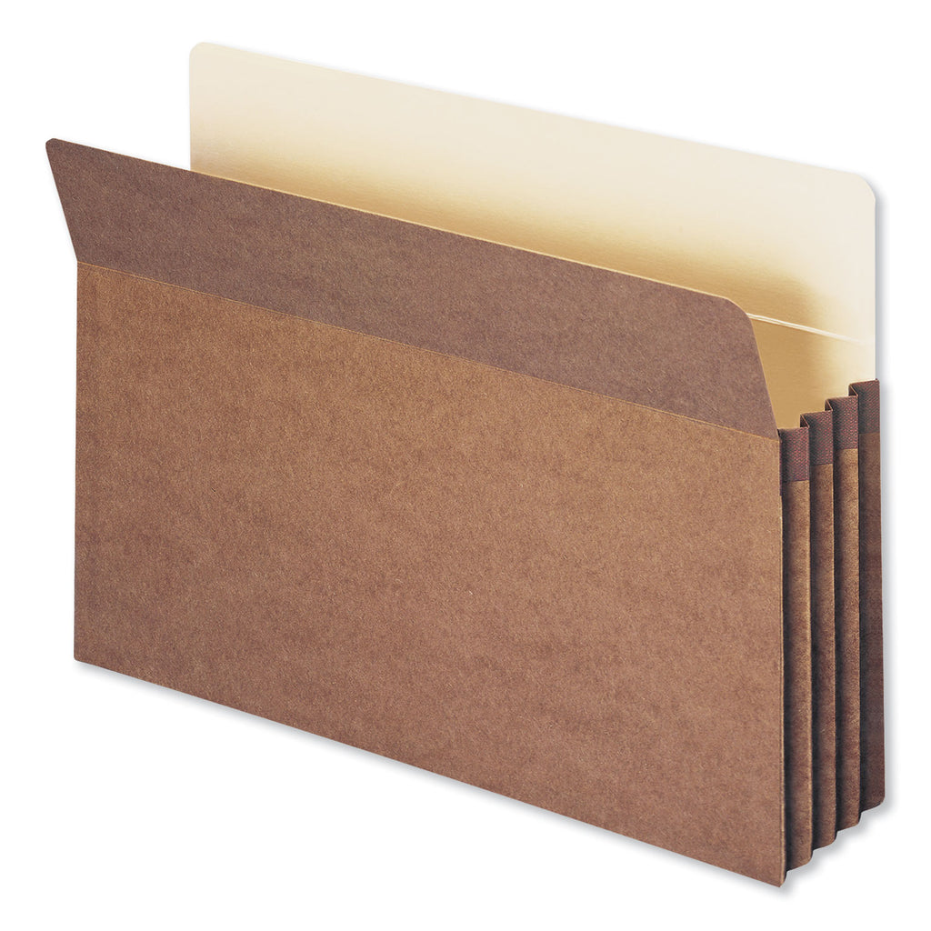 Redrope Drop Front File Pockets, 3.5" Expansion, Legal Size, Redrope, 50/Box - 