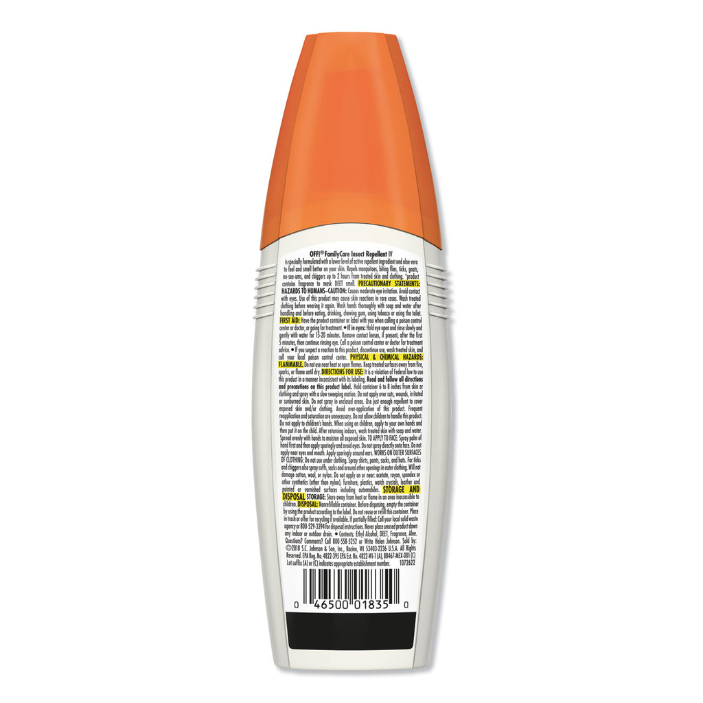 FamilyCare Unscented Spray Insect Repellent, 6 oz Spray Bottle, 12/Carton