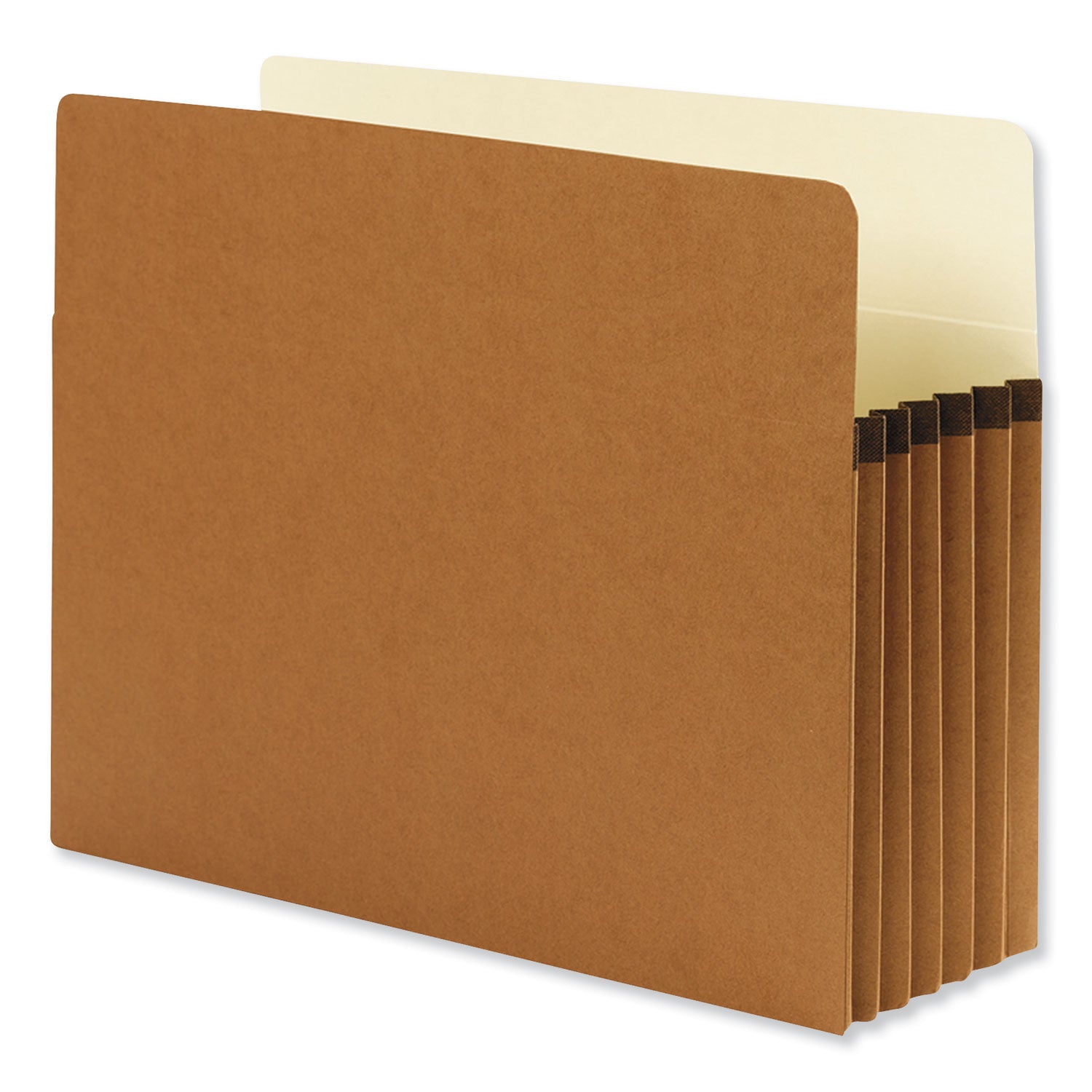 Redrope Drop Front File Pockets, 5.25" Expansion, Letter Size, Redrope, 10/Box - 