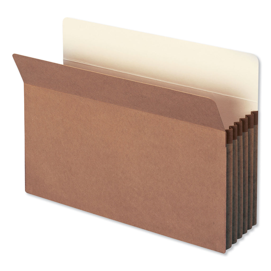 Redrope Drop Front File Pockets, 5.25" Expansion, Legal Size, Redrope, 10/Box - 