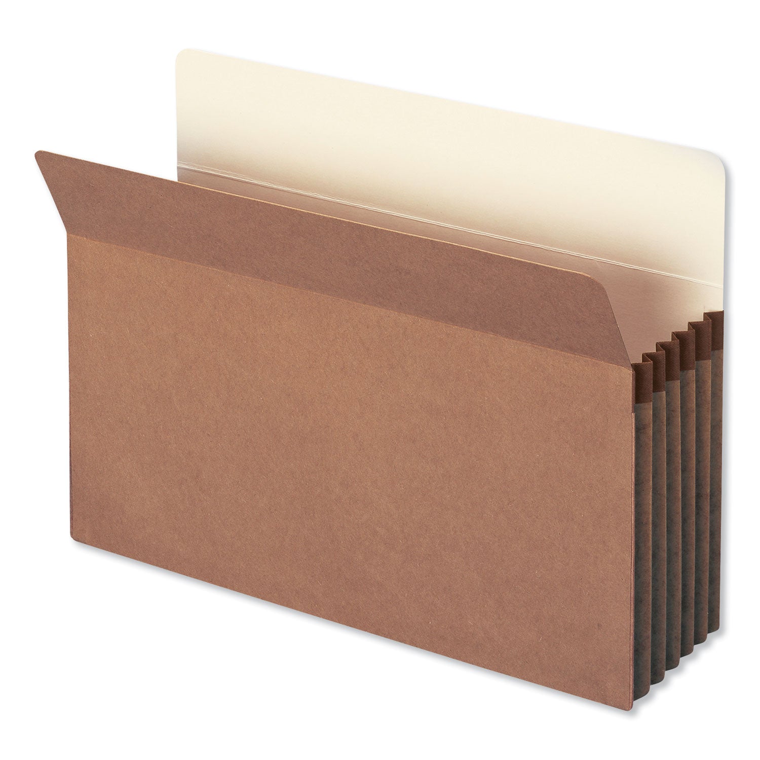 Redrope Drop Front File Pockets, 5.25" Expansion, Legal Size, Redrope, 10/Box - 