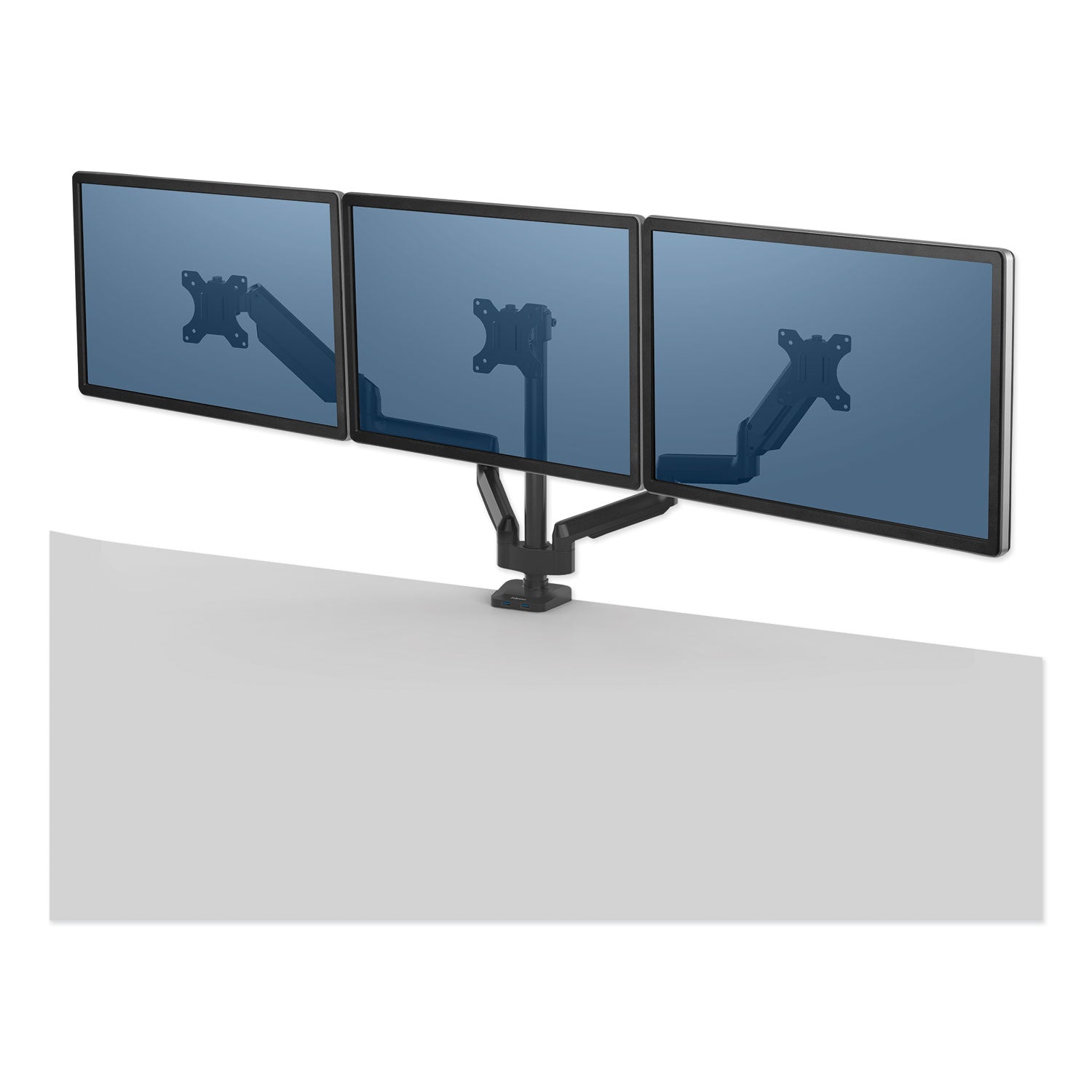 platinum-series-triple-monitor-arm-for-27-monitors-360-deg-rotation-+85-20-deg-tilt-360-deg-pan-black-supports-20-lb_fel8042601 - 1