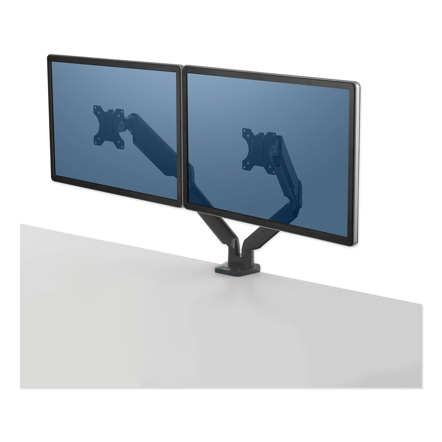 platinum-series-dual-monitor-arm-for-27-monitors-360-deg-rotation-+85-deg-20-deg-tilt-360-deg-pan-black-supports-20-lb_fel8042501 - 1