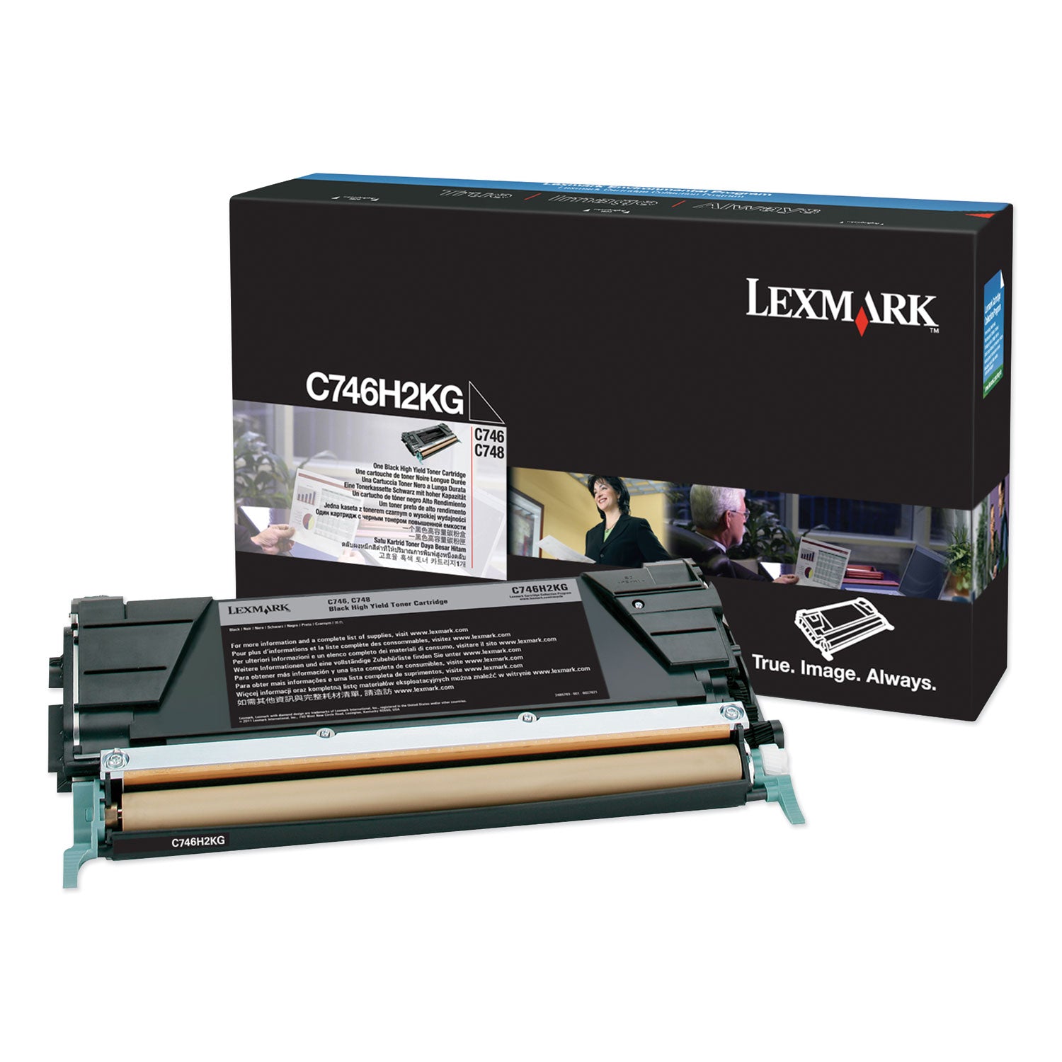 C746H2KG High-Yield Toner, 12,000 Page-Yield, Black