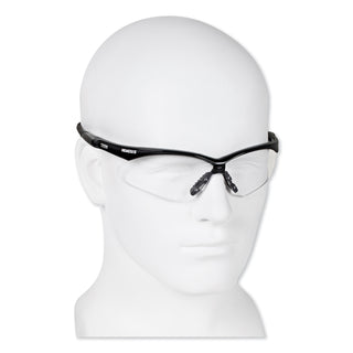 Nemesis Safety Glasses, Black Frame, Clear Lens - 